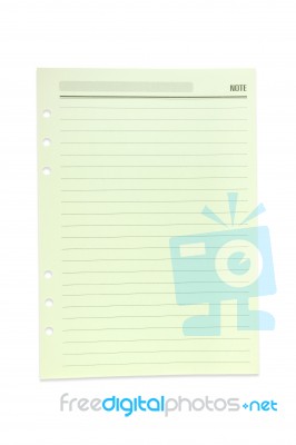 Paper Note Stock Photo