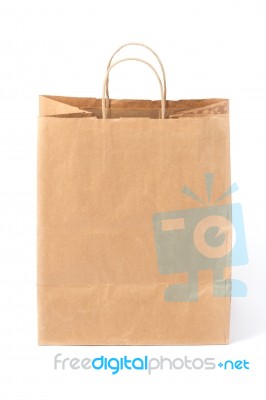 Paper Shopping Bag Stock Photo