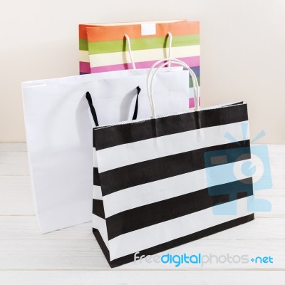 Paper Shopping Bags Stock Photo