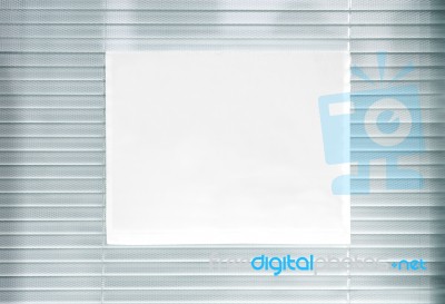 Paper Shutter Blinds Stock Photo