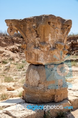 Paphos, Cyprus/greece - July 22 : Ancient Greek Ruins In Paphos Stock Photo