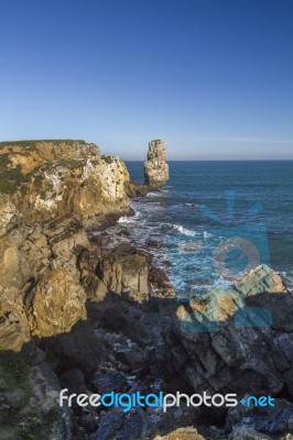 Papoa Viewpoint Near Peniche Stock Photo