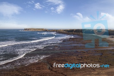 Papoa Viewpoint Near Peniche Stock Photo