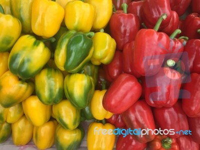 Paprika Background Stock Photo