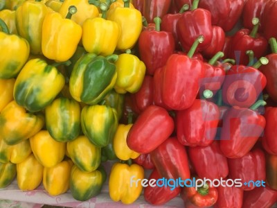 Paprika Background Stock Photo