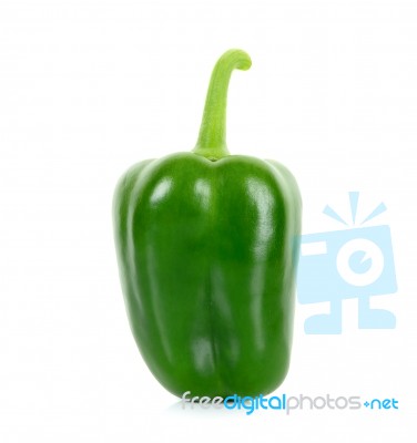 Paprika Isolated On The White Background Stock Photo