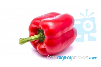 Paprika Isolated On White Background Stock Photo