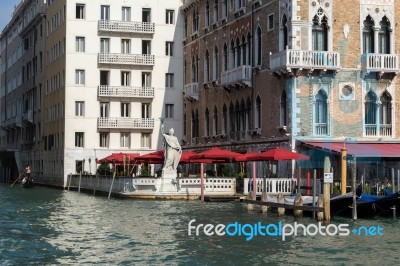 Parasols In Venice Stock Photo