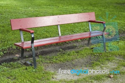 Park Bench Stock Photo