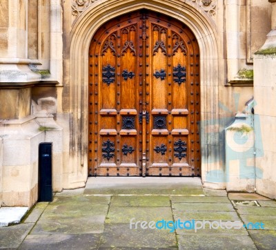 Parliament In London Old Church Door And Marble Antique  Wall Stock Photo