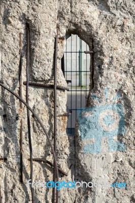 Part Of The Old Soviet Wall Dividing Berlin Stock Photo