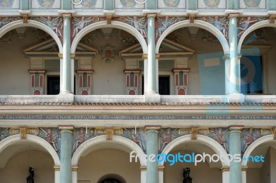 Part Of Thetown Hall Tower In Poznan Stock Photo