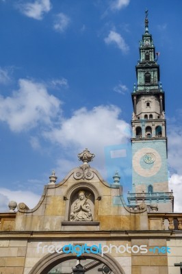 Partial View Jasna Gora Monastery In Czestochowa Poland Stock Photo