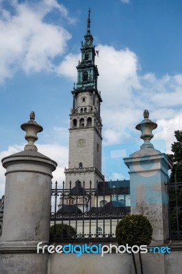 Partial View Jasna Gora Monastery In Czestochowa Poland Stock Photo