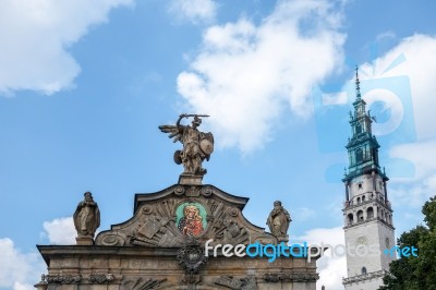 Partial View Jasna Gora Monastery In Czestochowa Poland Stock Photo