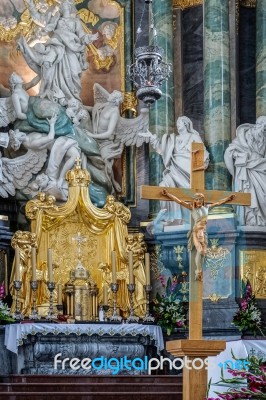 Partial View Jasna Gora Monastery In Czestochowa Poland Stock Photo