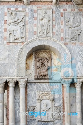 Partial View Of Saint Marks Basilica Venice Stock Photo