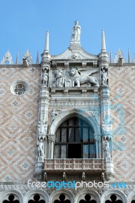 Partial View Of Saint Marks Basilica Venice Stock Photo