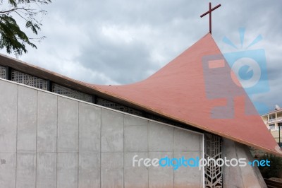 Partial View Of The Church Of Jesus Christ Redeemer Callao Salva… Stock Photo