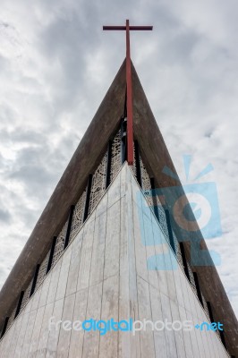 Partial View Of The Church Of Jesus Christ Redeemer Callao Salva… Stock Photo