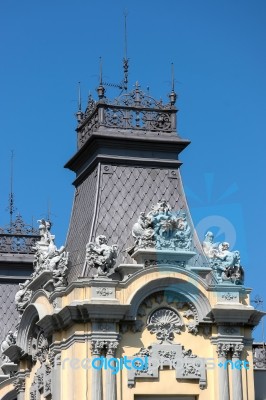 Partial View Of The Old Customs House In Barcelona Stock Photo