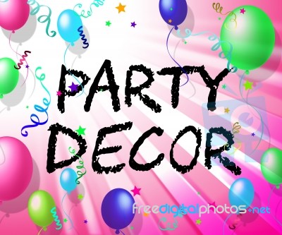 Party Decor Shows Parties Decoration And Celebration Stock Image