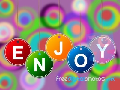 Party Enjoy Represents Happy Positive And Parties Stock Image