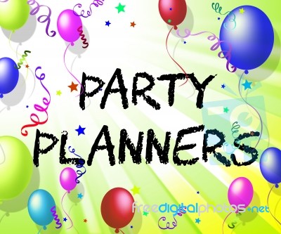 Party Planners Means Celebration Celebrations And Decoration Stock Image