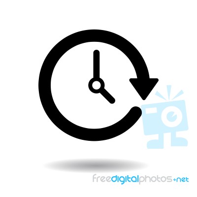 Passage Of Time Icon  Illustration Eps10 On White Background Stock Image