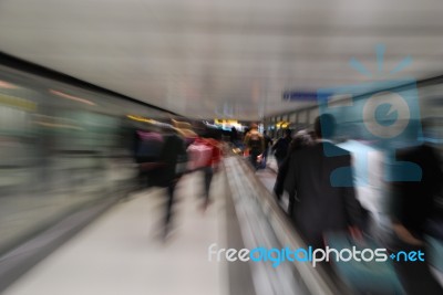 Passengers Motion Stock Photo