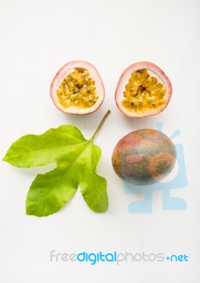 Passion Fruit Stock Photo