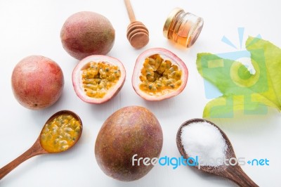 Passion Fruit Stock Photo