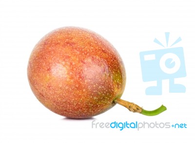 Passion Fruit Isolated On The White Background Stock Photo