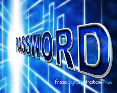 Password Passwords Indicates Log In And Accessible Stock Image