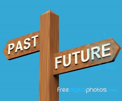 Past Or Future Directions Stock Image