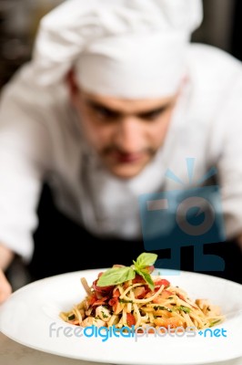 Pasta Salad, Now Its Looks Perfect ! Stock Photo