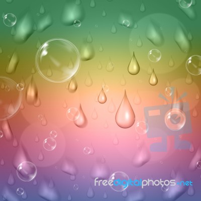 Pastel Color Means Rain Drop And Abstract Stock Image