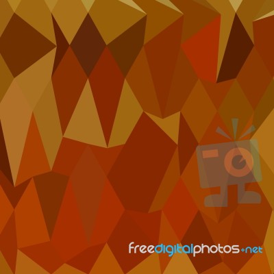 Pastel Orioles Orange Abstract Low Polygon Background Stock Image