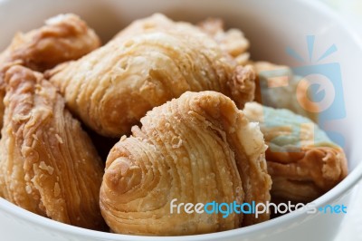 Pastry Samosas Stock Photo