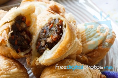 Pastry Samosas Stock Photo