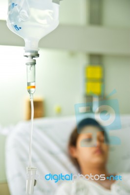 Patient In Hospital Stock Photo