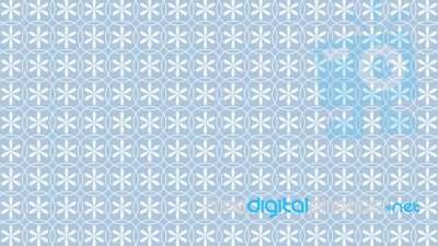 Pattern Of Blue Geometric Shapes In Japanese Style Stock Image