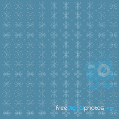 Pattern Of Blue Geometric Shapes In Japanese Style Stock Image