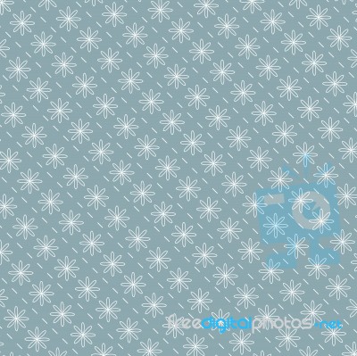 Pattern Of Blue Geometric Shapes In Japanese Style Stock Image