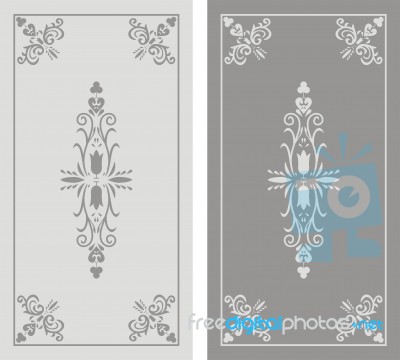 Pattern Of Sandblasted Window Stock Image