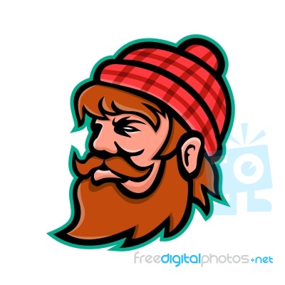 Paul Bunyan Lumberjack Mascot Stock Image