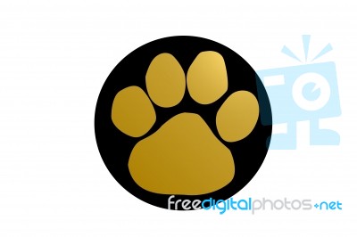 Paw Print Stock Image