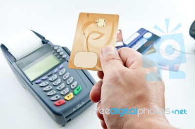 Payment Machine Stock Photo