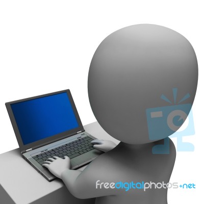 Pc Computer Showing Surfing Internet Online Stock Image