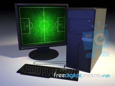 PC Sotto Luce Spot Stock Image